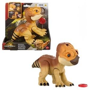 Jurassic World Rebirth Primal Protector Aquilops Dolores Interactive Dinosaur